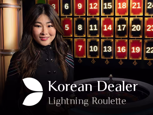 Korean Dealer Lightning Roulette game